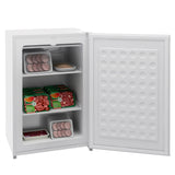 3.0 Cubic Feet White Compact Mini Freezer with Reversible Single Door and Adjustable Thermostat