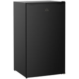 3.2 Cu. Ft. Compact Mini Fridge with Freezer - Sleek Black Steel